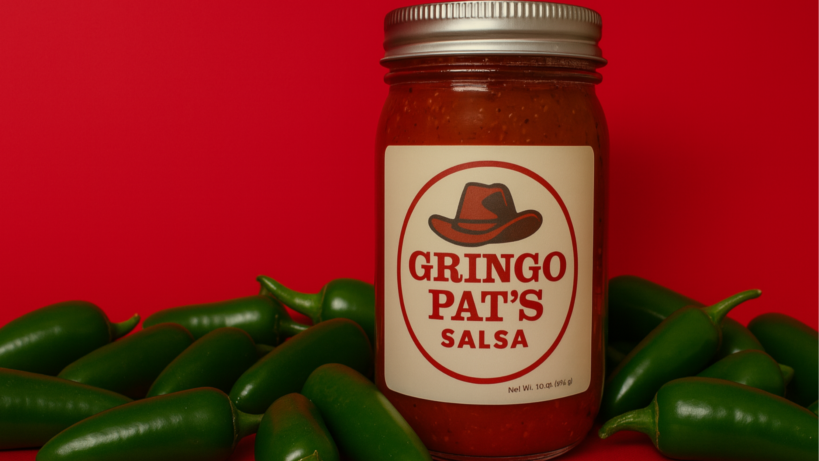 Jar of Gringo Pat's Smoked Salsa 